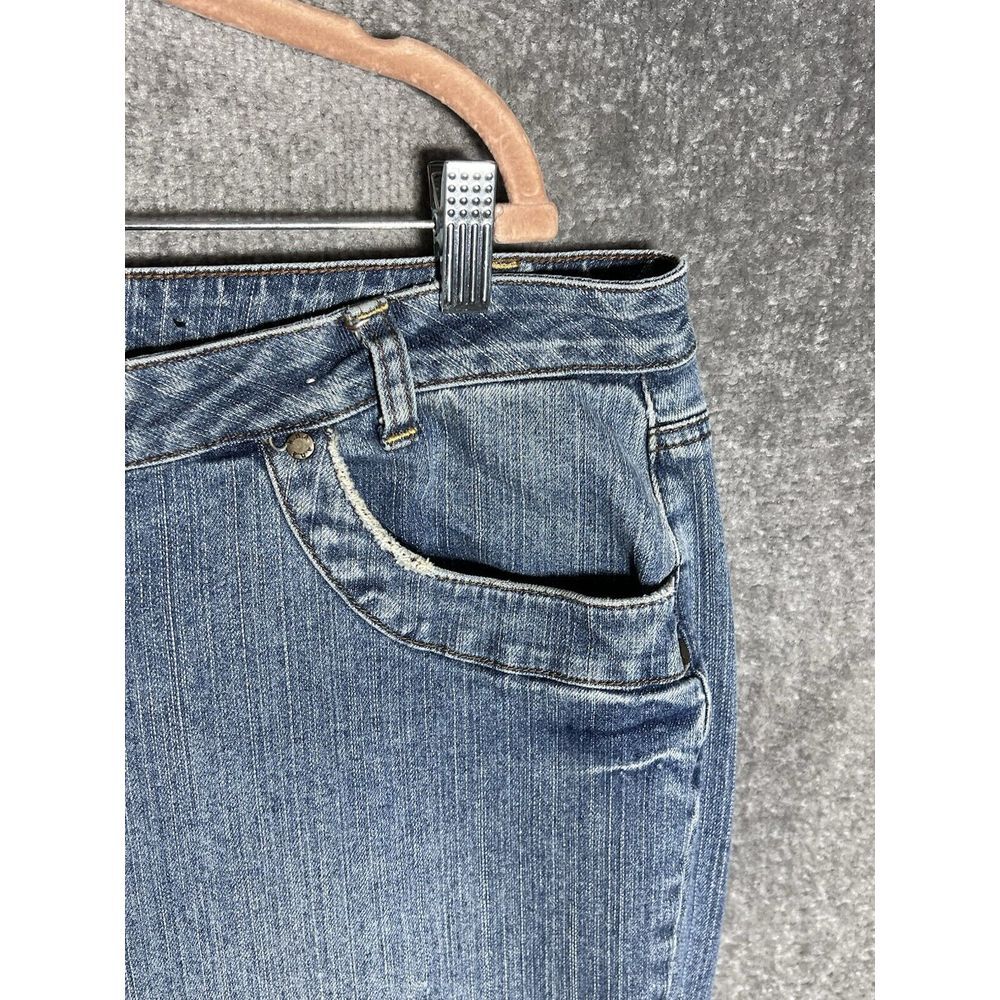 Vintage a.n.a. Jeans Womens Size 24W Blue Stretch Denim Distressing Pockets - Picture 5 of 14